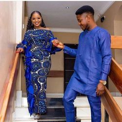 african couples clothing, couple's attire, different sizes and colors, wedding outfit, handmade wears, native wears,