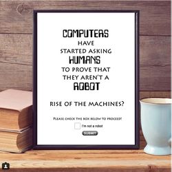 Rise of the Machines, nerd art, geek art, computer art, funny art, dark humor