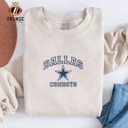 dallas cowboys embroidered sweatshirt, nfl embroidered shirt, nfl cowboys, embroidered hoodie, unisex t-shirt