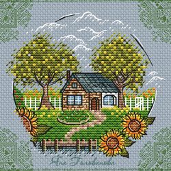 Summer in the Garden Cross Stitch Pattern PDF