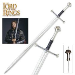 ANDURIL Sword of Strider, Custom Engraved Sword, LOTR Sword, Lord of the Rings King Aragorn Ranger Sword, Strider Knife,
