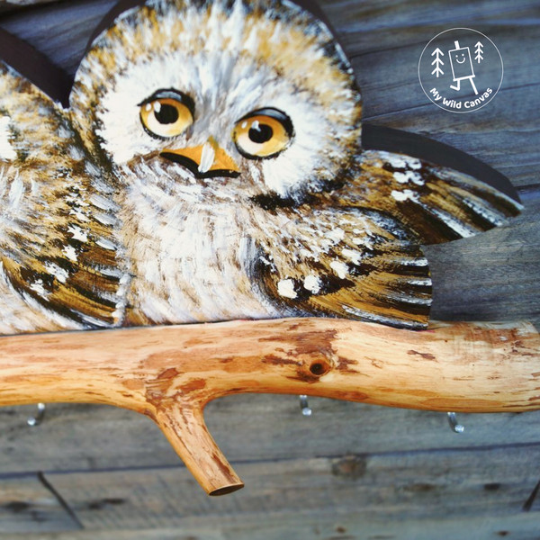 Owl Family, Cute Key Holder for Wall by MyWildCanvas-4.jpg
