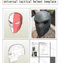 universal helmet , mask template