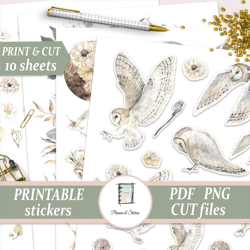 Sticker Kit Printable, Bullet Journal Pack, Planner Supplies, Scrapbooking Die Cuts, Diy Card Making, Goodnotes Digital