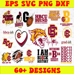 bundle 20 files bethune cookman football team svg, bethune cookman svg, hbcu team svg, mega bundle