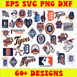 bundle 38 files detroit tigers baseball team svg, detroit tigers svg, mlb team  svg, mlb svg, png, dxf, eps