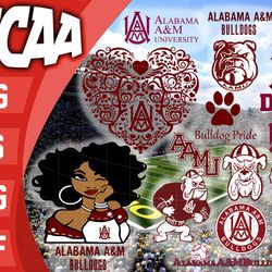 alabama a m bulldogs svg bundle , ncaa svg, ncaa bundle svg eps dxf png,digital download ,instant download