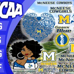 McNeese Cowboys SVG bundle , NCAA svg, NCAA bundle svg eps dxf png,digital Download ,Instant Download
