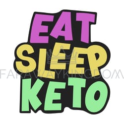 keto print healthy food low carb banner vector illustration