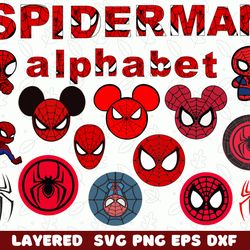 Big SVG Bundle, Digital Download, Spiderman svg, Spiderman png, Spiderman dxf, Spiderman clipart, Spiderman cricut
