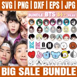 bundle 84 files  bts svg, bts svg, kpop svg, bts vector, bts clipart, jung kook svg, jin bts svg, bts army svg, boy band