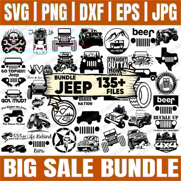 Bundle 135 Files Jeep Svg Bundle, Jeep Svg, Jeep Cricut, Jee | Inspire ...