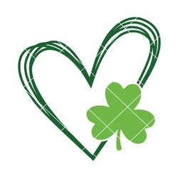 saint patricks day heart svg, shamrock svg, st patricks day svg, clover svg