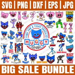 bundle 37 files huggy wuggy kissy missy poppy playtime fnf  svg, huggy wuggy kissy missy sublimation