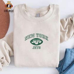 New York Jets Embroidered Sweatshirt, NFL Embroidered Shirt, NFL Jets, Embroidered Hoodie, Unisex T-Shirt