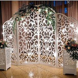 Digital Template Cnc Router Files Cnc Wedding Arch Files for Wood Laser Cut Pattern
