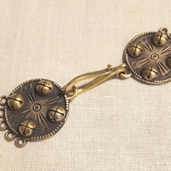 Handmade Multi Strand brass clasp for jewelry making,vintage Toggle Clasp 5 Strand,ukrainian brass Hook lock