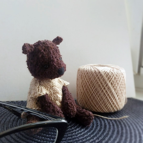 Bear Knitting Pattern, cute toy knitting pattern, amigurumi teddy bear toy pattern, how to knit bear tutorial guide DIY 8.jpg