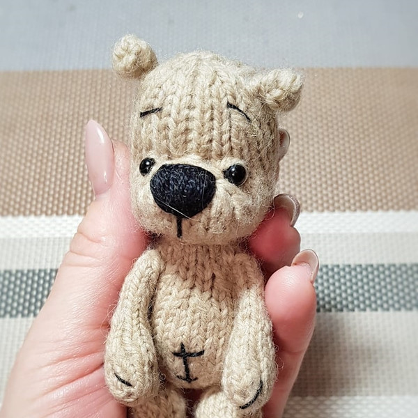 Bear Knitting Pattern, cute toy knitting pattern, amigurumi teddy bear toy pattern, how to knit bear tutorial guide DIY 12.jpg