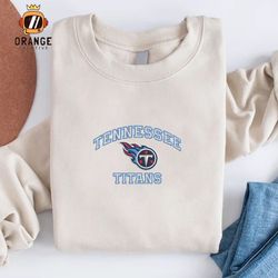 Tennessee Titans Embroidered Sweatshirt, NFL Embroidered Shirt, NFL Titans, Embroidered Hoodie, Unisex T-Shirt