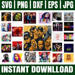 bundle 50 files music legends & diverse designs, 20oz skinny straight tapered bundle, template for sublimation