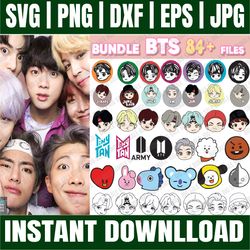bundle 84 files  bts svg, bts svg, kpop svg, bts vector, bts clipart, jung kook svg, jin bts svg, bts army svg