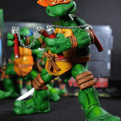 Michelangelo TMNT Teenage Mutant Ninja Turtles Action Figure USA Stock Christmas New