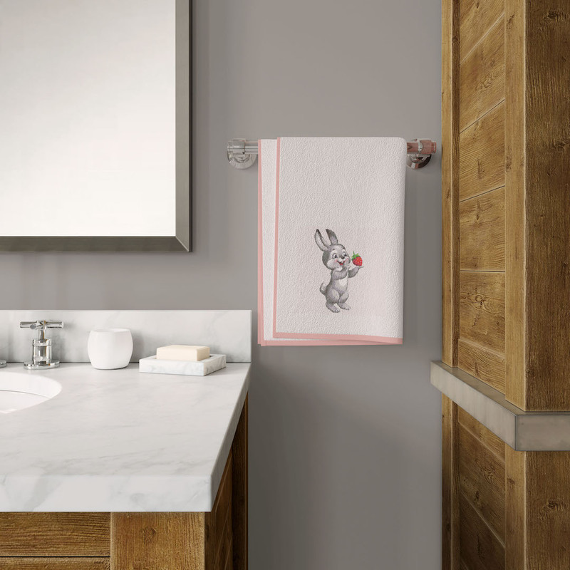 9 Funny Bunny with strawberry cross stitch pattern cross stitch chart for home decor and gift.jpg