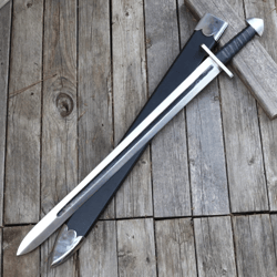 secrecy on high dual tone medieval sword - functioning replica full tang viking sword