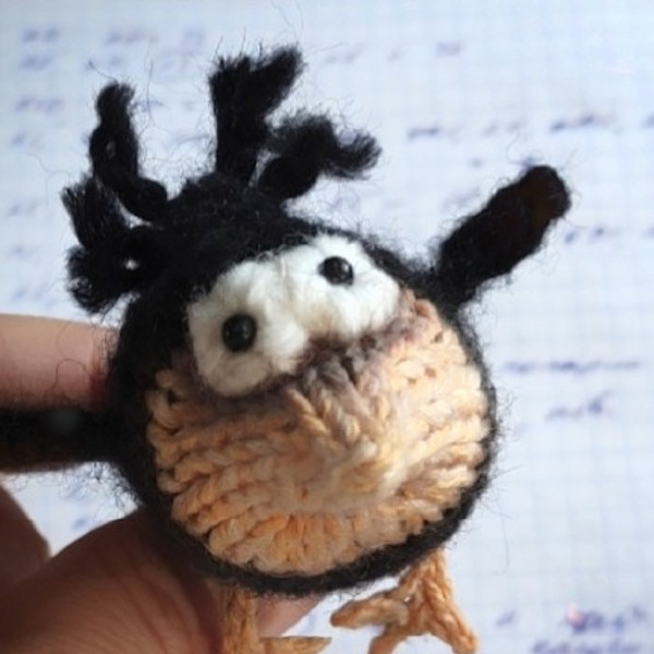 Crow Knitting Pattern, little knitted funny bird, Halloween decor, toy knitting pattern, cute amigurumi pattern, guide 3.jpeg