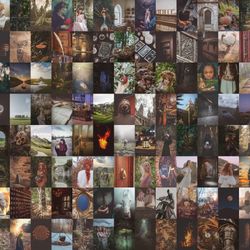 104 PCS Fairy tale wall collage kit DIGITAL DOWNLOAD, Fairy tale aesthetic Photo Collage Kit, Photo Wall Collage Set 4x6