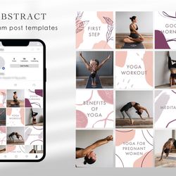 abstract instagram post templates social media
