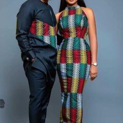 african couples clothing, couple's attire, different sizes and colors, wedding outfit, handmade wears, native wears,