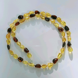 Genuine Baltic Amber Necklace adult multicolor gemstone jewelry beads necklace women gift mom real amber jewelry