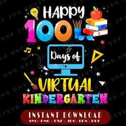 happy 100th day of school virtual learning kindergarten png, 100 days of school png, heart, 100th day