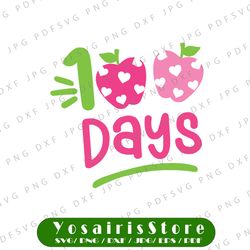 100 days svg - 100th day of school svg - 100 days svg  - teacher svg - apple svg - back to school svg - girls svg