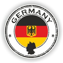 germany seal sticker round flag for laptop book fridge guitar motorcycle helmet toolbox door pc boat