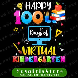 happy 100th day of school virtual learning kindergarten png, 100 days of school png, heart, 100th day, cute teacher png