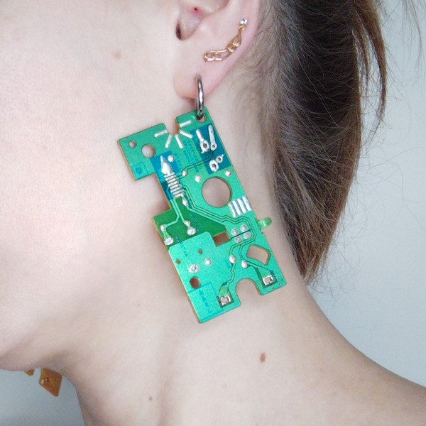 Large-circuit-board-earrings-recycled