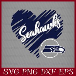 Seattle Seahawk Heart Football Team Svg, Seattle Seahawk Heart Svg, NFL Teams svg, NFL Heart, NFL Svg, Png, Dxf