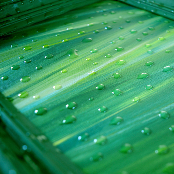 original-acrylic-interior-painting-abstract-minimalism-canvas-wooden-frame-nature-series-green.-water-drops-home-decor