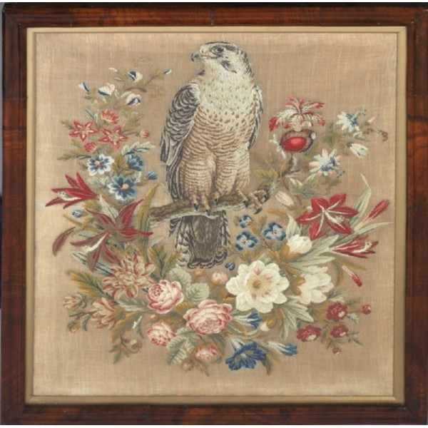 Vintage Cross Stitch Scheme Falcon 