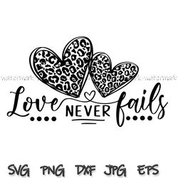Love Never Fails SVG, Valentines Day Shirts svg, Valentine Quotes svg, Cute Valentines svg, Valentine Gift, Hand written