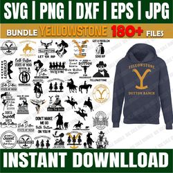 bundle 180 files mega bundle yellowstone svg, yellowstone symbols, yellowstone labels, yellowstone vector