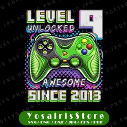 level 9 unlocked awesome 2013 png, video game 9th birthday boy png, 9th birthday of png level 9 unlocked png, video game
