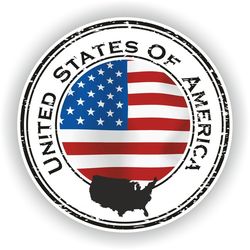usa seal sticker round flag for laptop book fridge guitar motorcycle helmet toolbox door pc boat