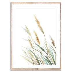 grass pampas art botanical watercolor art print floral minimalist watercolor painting farmhouse wall decor