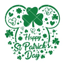 mickey st patricks day svg, shamrock svg, clover svg instant download