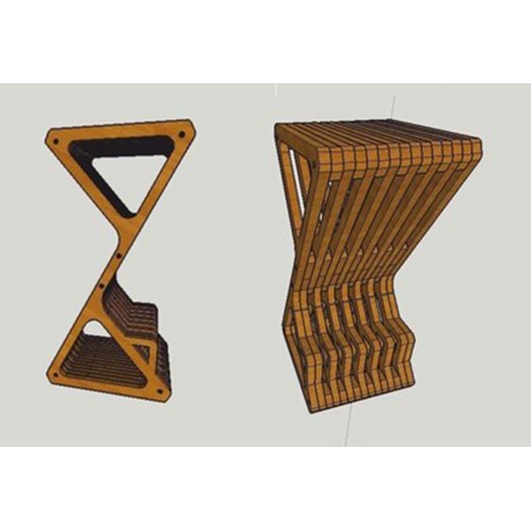 Digital Template Cnc Router Files Cnc Bar Stool Files for Wo - Inspire ...