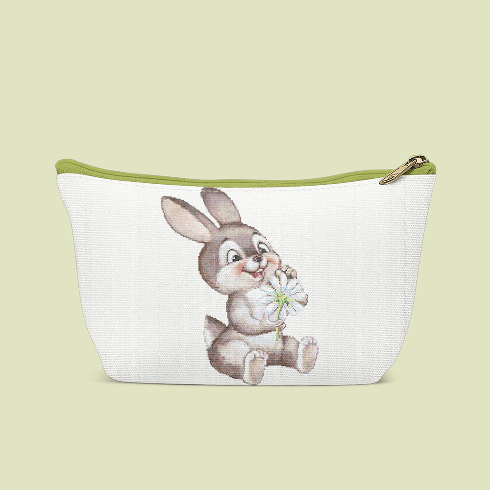 10 Funny Bunny guessing on a chamomile cross stitch pattern.jpg